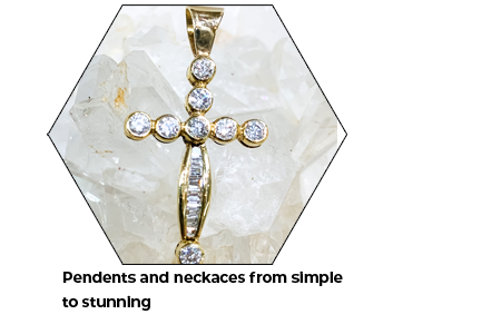 Victoria's Jewels in Corpus Christi has the pendants and neclaces you are looking for.